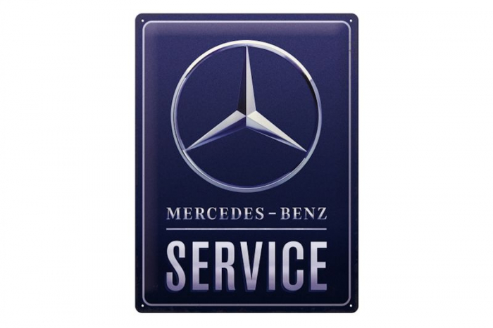 Blechschild "Mercedes Benz Service" - 40 x 30cm